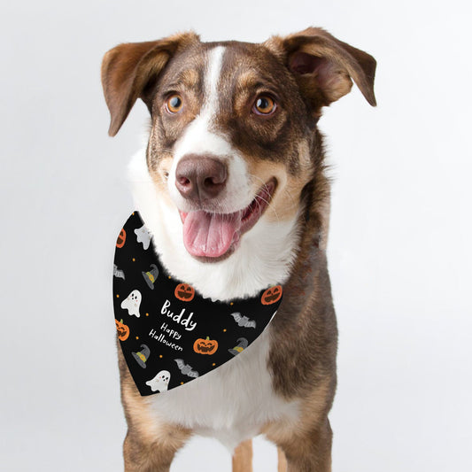 HALLOWEEN PERSONALISED DOG BANDANA PET CLOTHING from Eleanoras