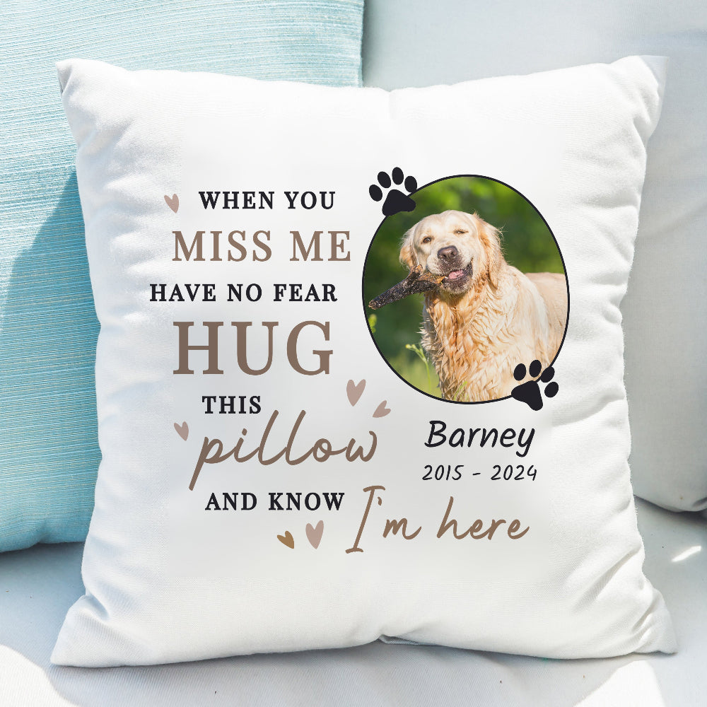Eleanoras Personalised Memorial Pet Photo Cushion Cushions & Covers