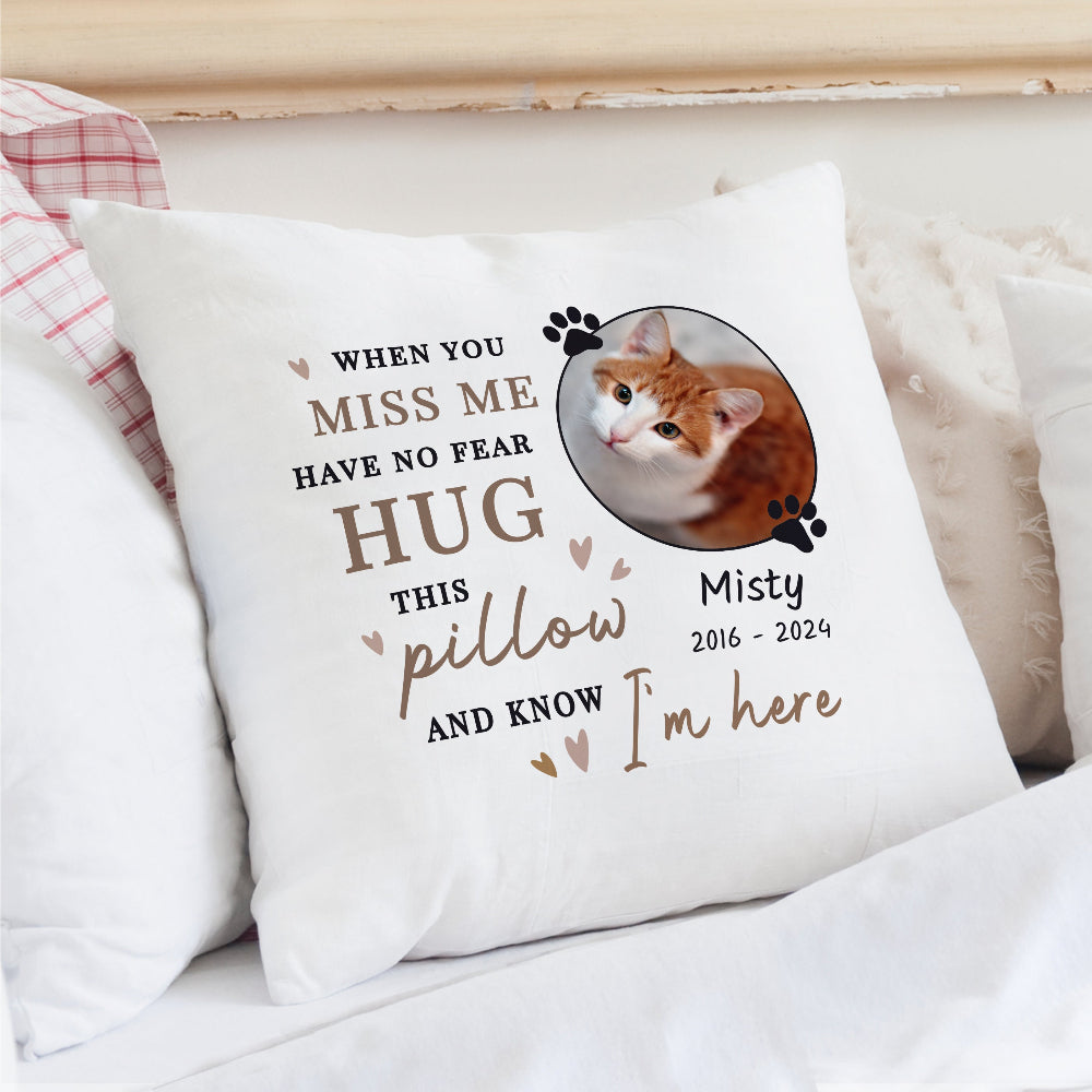 Eleanoras Personalised Memorial Pet Photo Cushion Cushions & Covers
