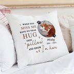 Eleanoras Personalised Memorial Pet Photo Cushion Cushions & Covers