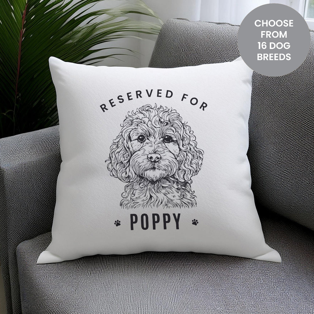 Eleanoras Personalised Reserved For Dog Breed Cushion Cushions & Covers