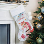 Personalised Unicorn Christmas Stocking
