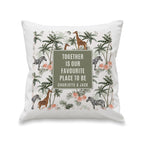 Personalised Jungle Print Cushion