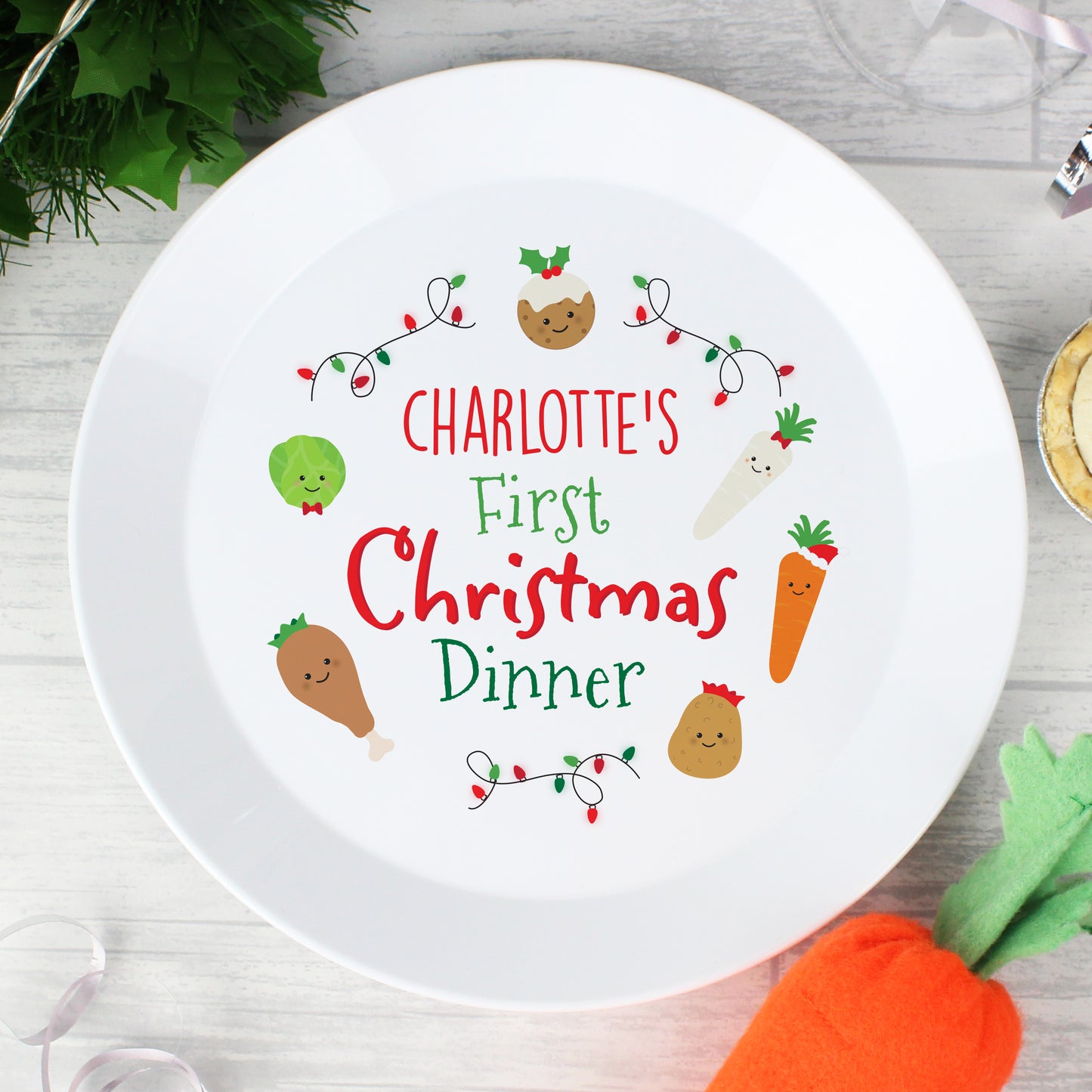 Eleanoras FIRST CHRISTMAS DINNER PLATE Kids Tableware