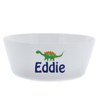 Eleanoras Personalised Dinosaur Plastic Bowl Dinnerware