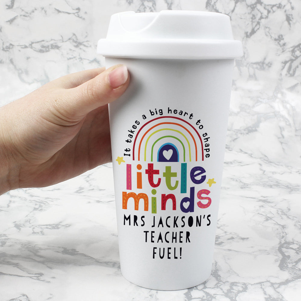 Eleanoras Personalised Shape Little Minds Travel Mug Drinkware
