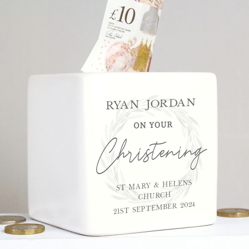 Eleanoras Personalised Christening Money Box Money Boxes