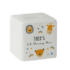 Eleanoras Personalised Scandi Safari Animals  Money Box Money Boxes