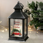 Eleanoras DRIVING HOME FOR CHRISTMAS PERSONALISED RUSTIC BLACK LANTERN Lanterns