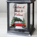 Eleanoras DRIVING HOME FOR CHRISTMAS PERSONALISED RUSTIC BLACK LANTERN Lanterns
