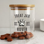 Eleanoras Pet Treats Jar With Bamboo Lid 