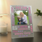 Eleanoras Personalised Mum Glitter Frame Photo Frames