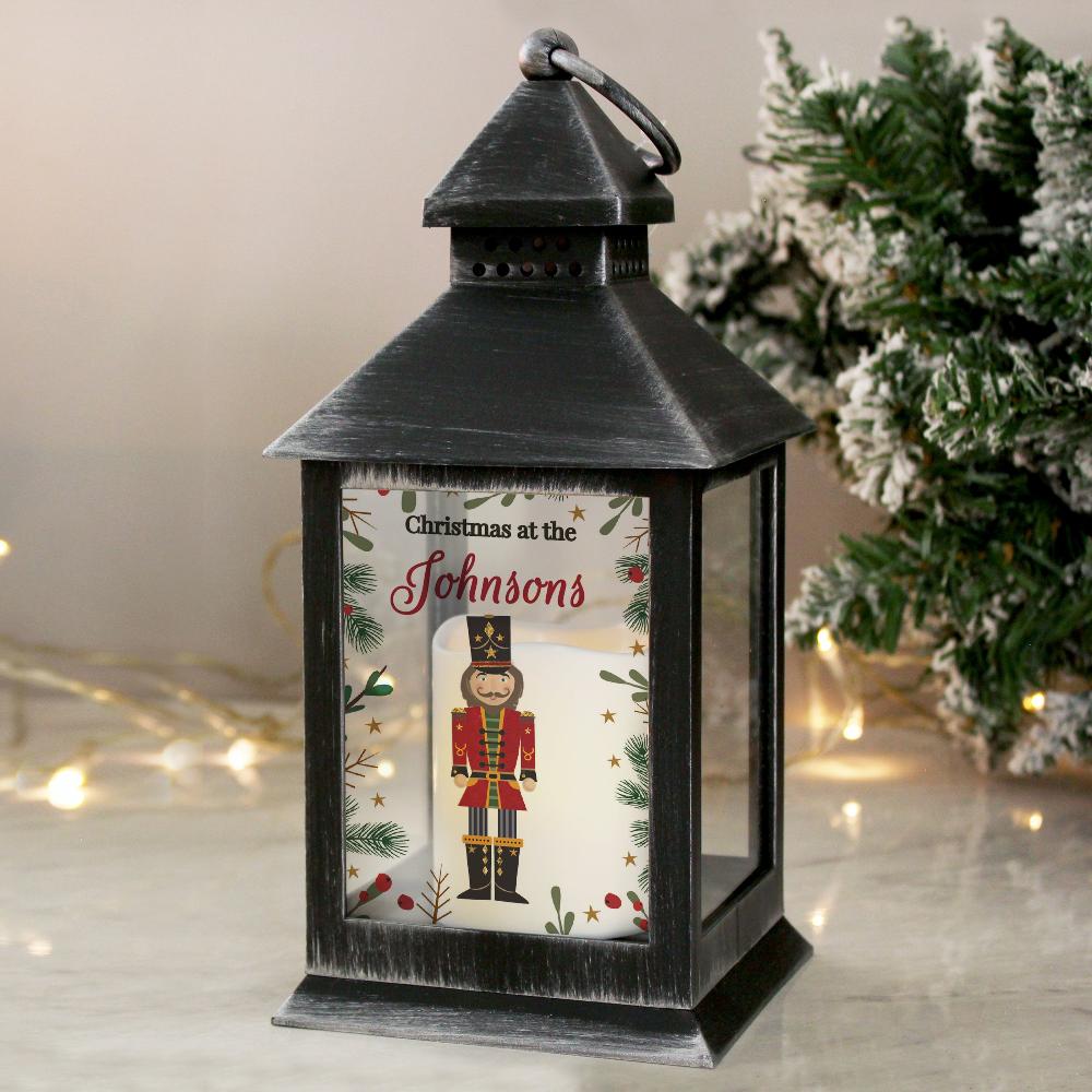 Eleanoras CHRISTMAS NUTCRACKER PERSONALISED BLACK LANTERN Lanterns