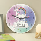 Eleanoras Personalised Unicorn Wooden Clock Clocks