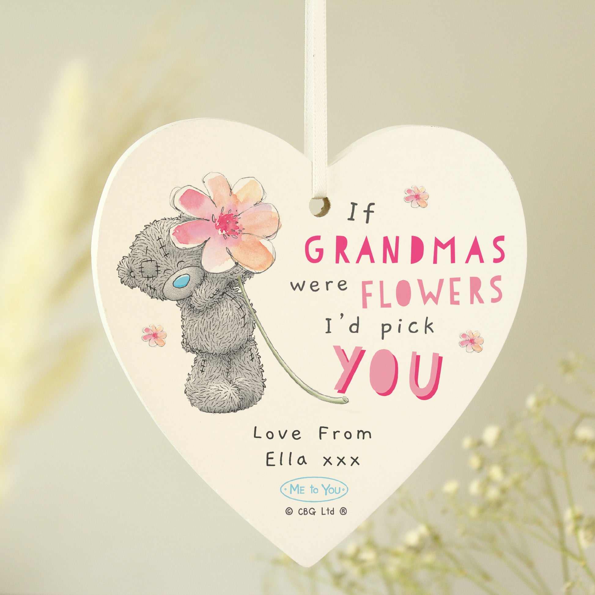 Eleanoras If Nans Were Flowers Heart Decoration Hanging Signs