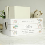 Eleanoras Personalised Pastel Rainbow Wooden Crate 