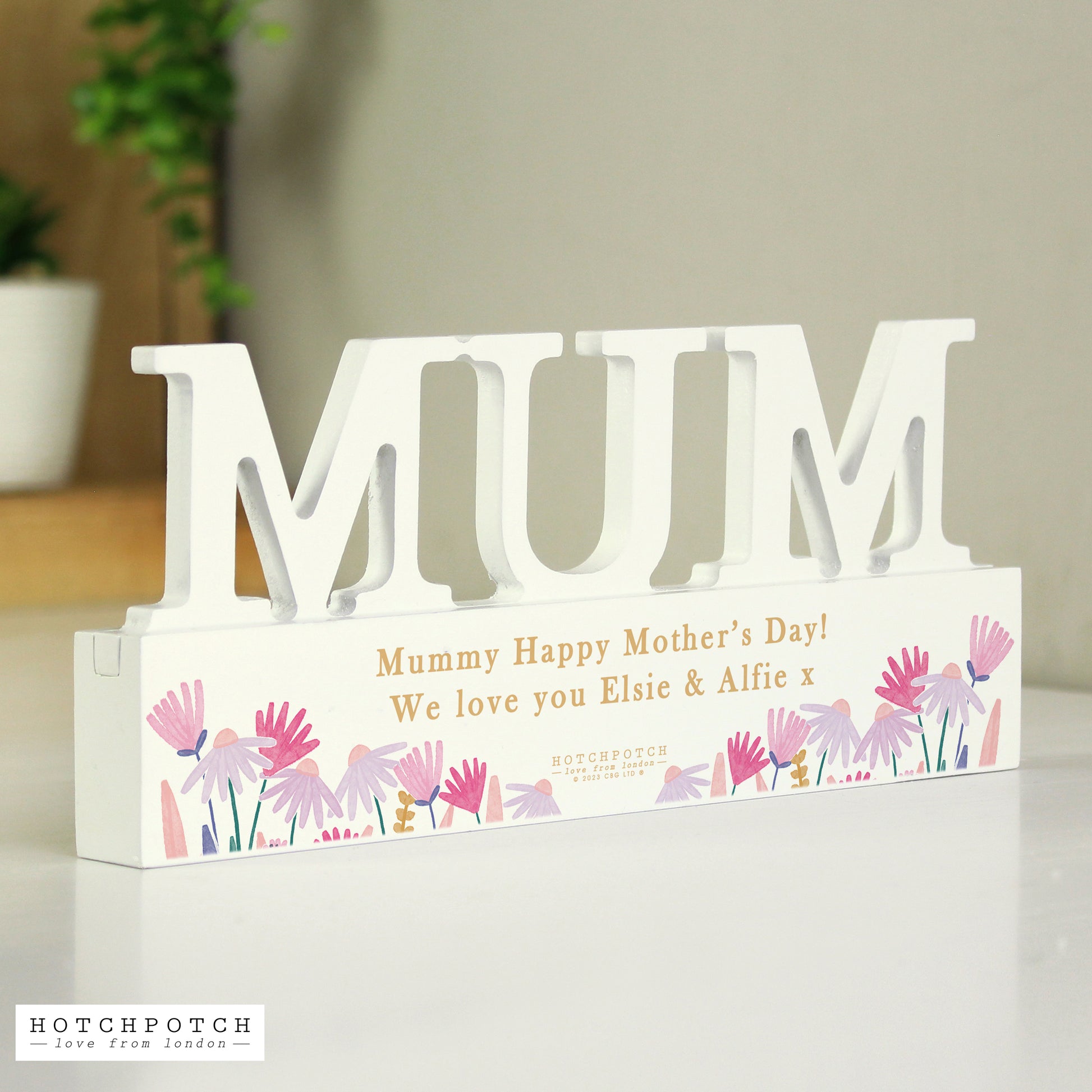 Eleanoras Personalised Wild Flower Mum Ornament 