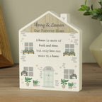 Eleanoras Personalised Love Makes A Home Wooden House Ornament 