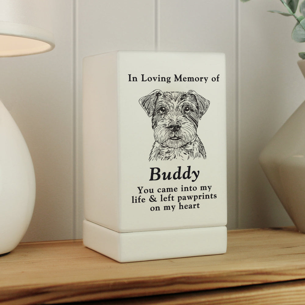 Eleanoras Personalised Dog Breed Small Memorial Urn 