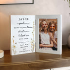 Personalised Friend Wooden Hinged  Photo Frame