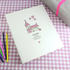 Eleanoras Personalised Whimsical Church Pink Traditional Photo Album Photo Frames, Albums & Guest Books