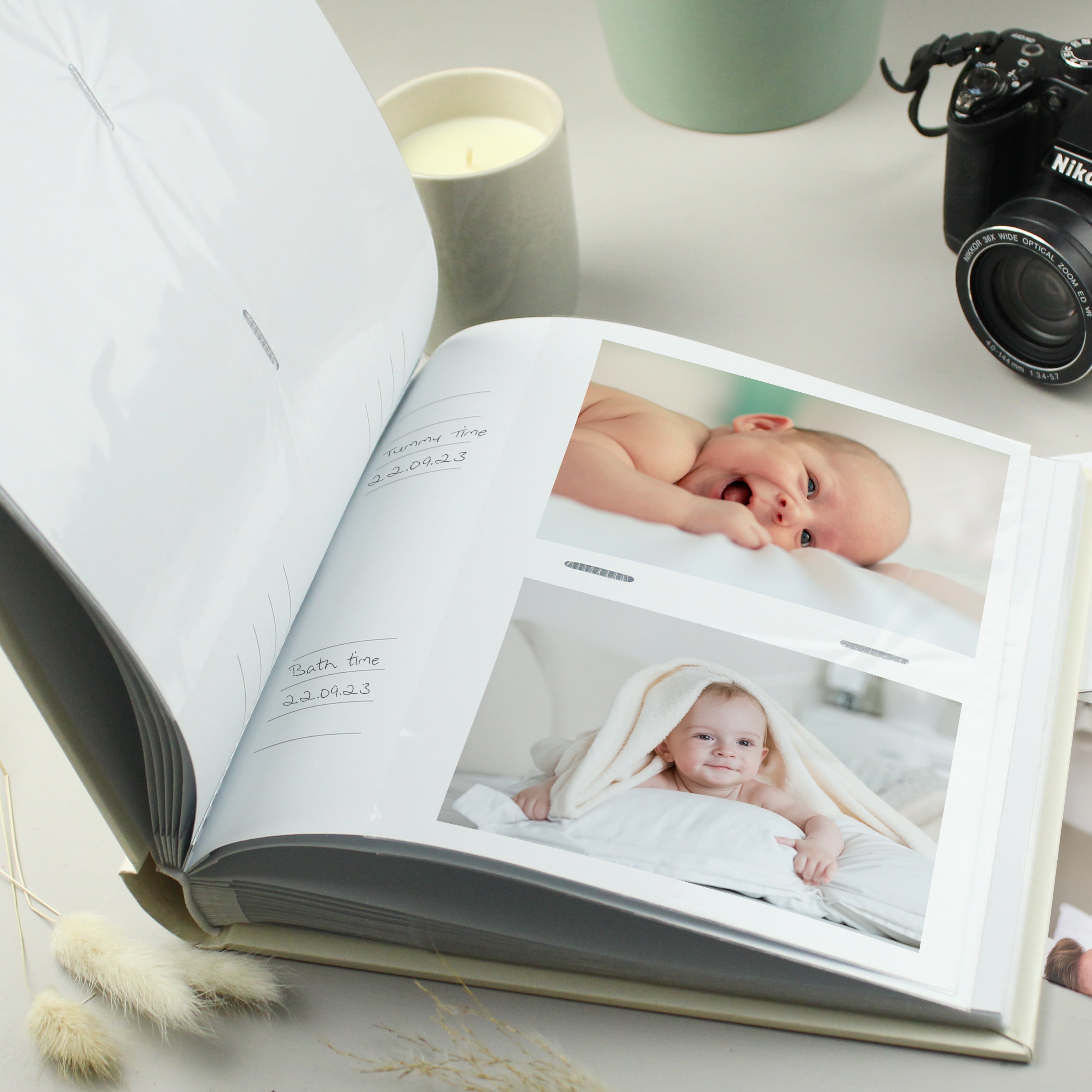 Eleanoras Personalised Floral Elephant Photo Album Photo Frames, Albums & Guest Books