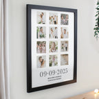 Eleanoras Personalised Special Date Black Multi Photo Frame Photo Frames