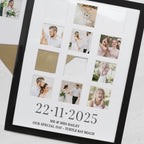 Eleanoras Personalised Special Date Black Multi Photo Frame Photo Frames