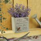 Eleanoras Personalised Robin Memorial Concrete Plant Pot Plant Pots