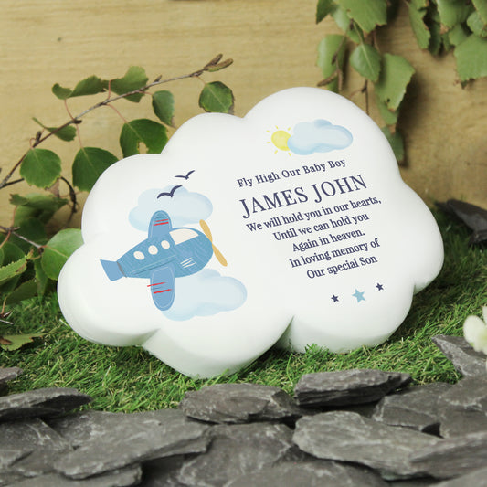 PLANE PERSONALISED MEMORIAL CLOUD  from Eleanoras