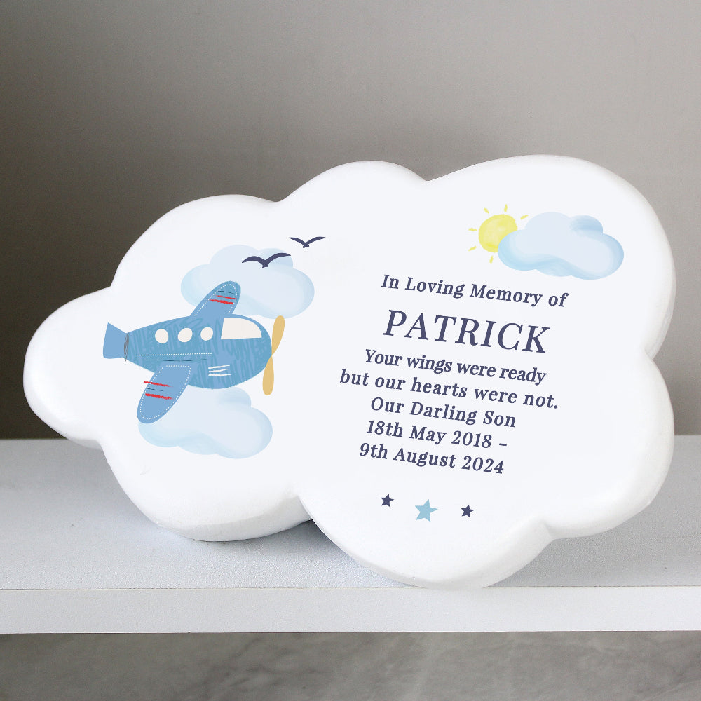Eleanoras Personalised Plane Memorial Cloud 