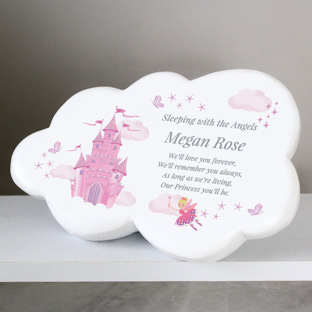 Eleanoras Personalised Fairy Castle Resin Memorial Cloud 