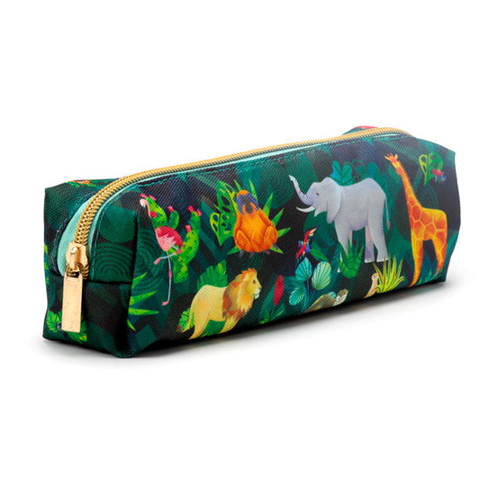 Eleanoras ANIMAL KINGDOM CANVAS PENCIL CASE Pencil Cases