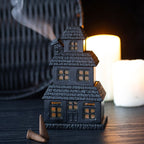 Eleanoras Black Haunted House Incense Cone Holder Incense Holders