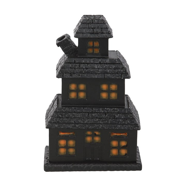 Eleanoras Black Haunted House Incense Cone Holder Incense Holders