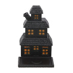 Eleanoras Black Haunted House Incense Cone Holder Incense Holders