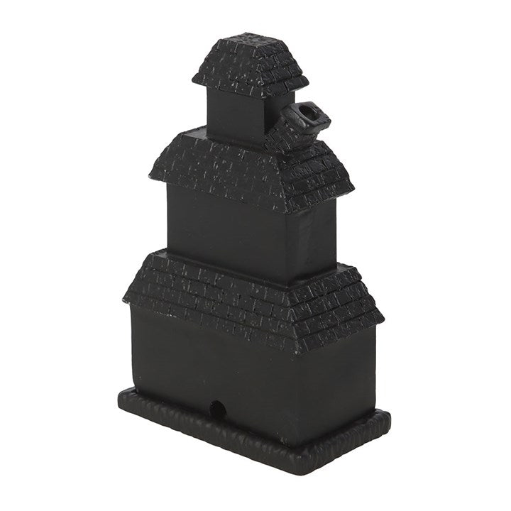Eleanoras Black Haunted House Incense Cone Holder Incense Holders