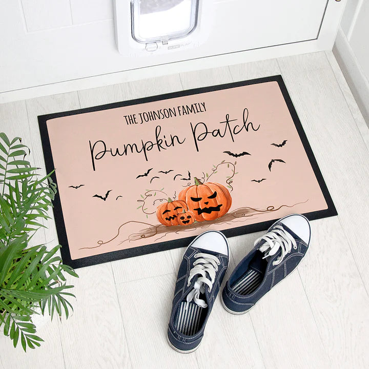 Pumpkin Patch Personalised Indoor Doormat