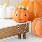 Eleanoras Cute Smiling Pumpkin Shelf Sitter Ornament 