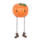 Eleanoras Cute Smiling Pumpkin Shelf Sitter Ornament 