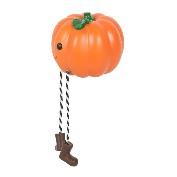 Eleanoras Cute Smiling Pumpkin Shelf Sitter Ornament 