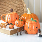 Eleanoras Cute Smiling Pumpkin Shelf Sitter Ornament 