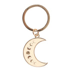 Eleanoras Moon Phase Crescent Enamel Keyring Keyrings