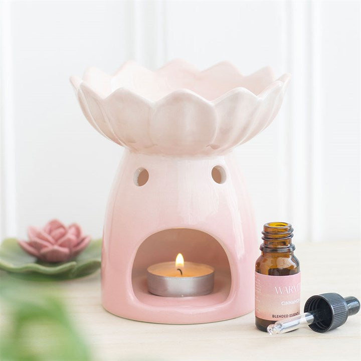 Eleanoras Pink Water Lily Oil Burner & Wax Warmer Oil Burners
