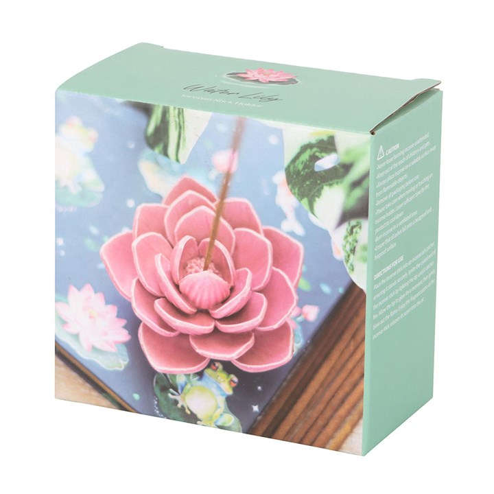 Eleanoras Pink Water Lily Incense Stick Holder Incense Holders