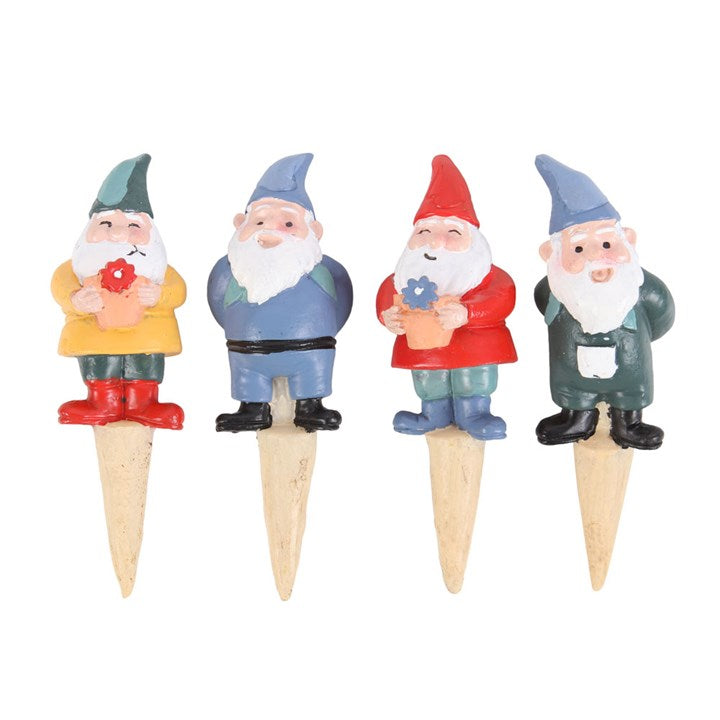 Eleanoras Set of 4 Mini Gnome Plant Pot Pals 