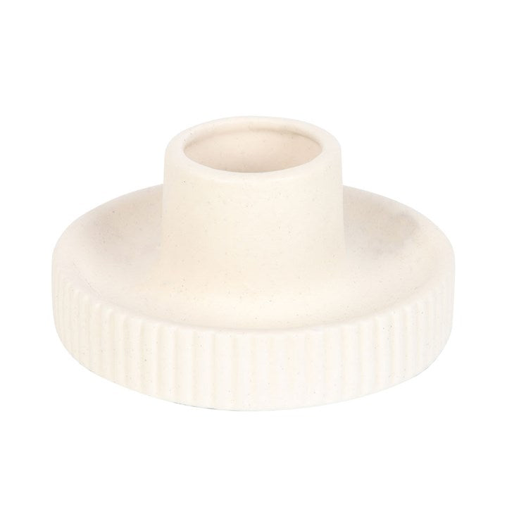 Eleanoras Cream Ribbed Smudge Bowl 