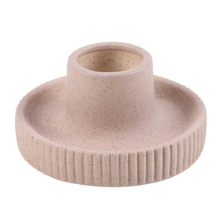 Eleanoras Griege Ribbed Smudge Bowl 