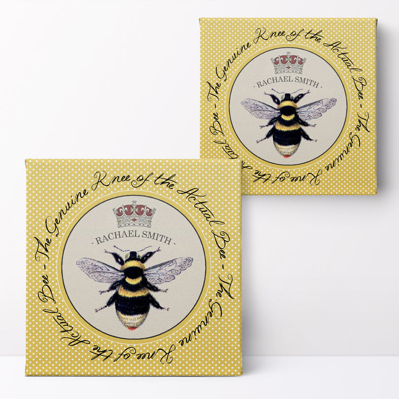 Eleanoras Bee's Knees Personalised Print Canvases