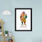 Eleanoras Personalised Watercolour Chimpanzee Football Print 